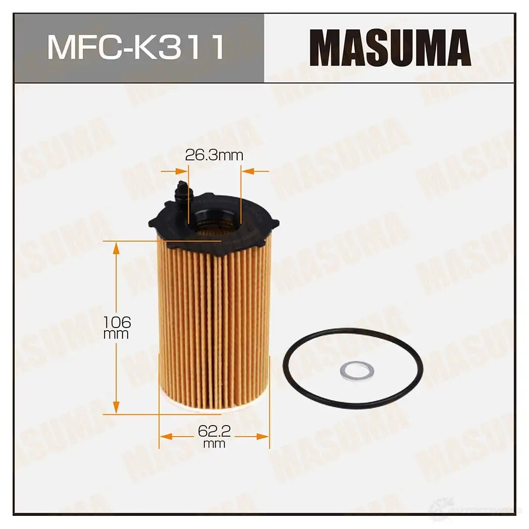 Фильтр масляный MASUMA MFC-K311 V4UD H 1439698216 изображение 0