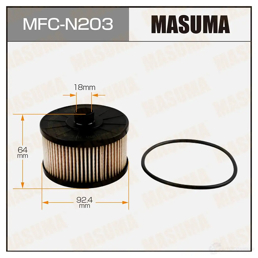 Фильтр масляный (вставка) MASUMA 4560116741724 50I5 OL 1422884311 MFC-N203