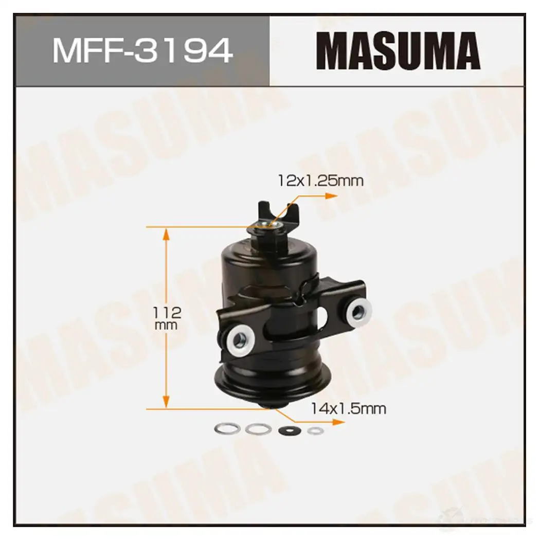 Фильтр топливный MASUMA 1422883953 4560116741595 MFF-3194 M5F 57 изображение 0