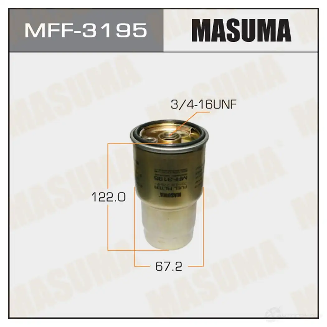 Фильтр топливный MASUMA MFF-3195 D11C 4 1422883952 4560116740635