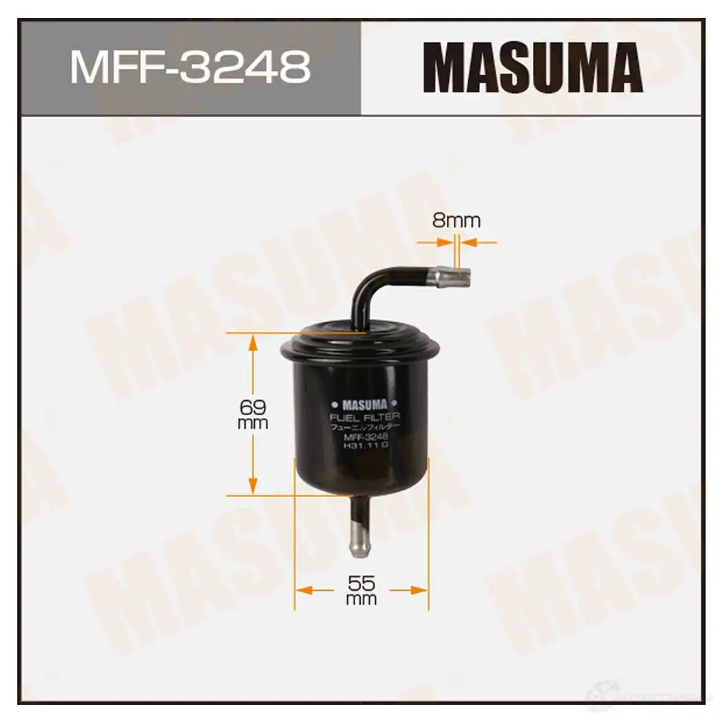 Фильтр топливный MASUMA 4560116741489 1422883991 J QC8NK6 MFF-3248 изображение 0