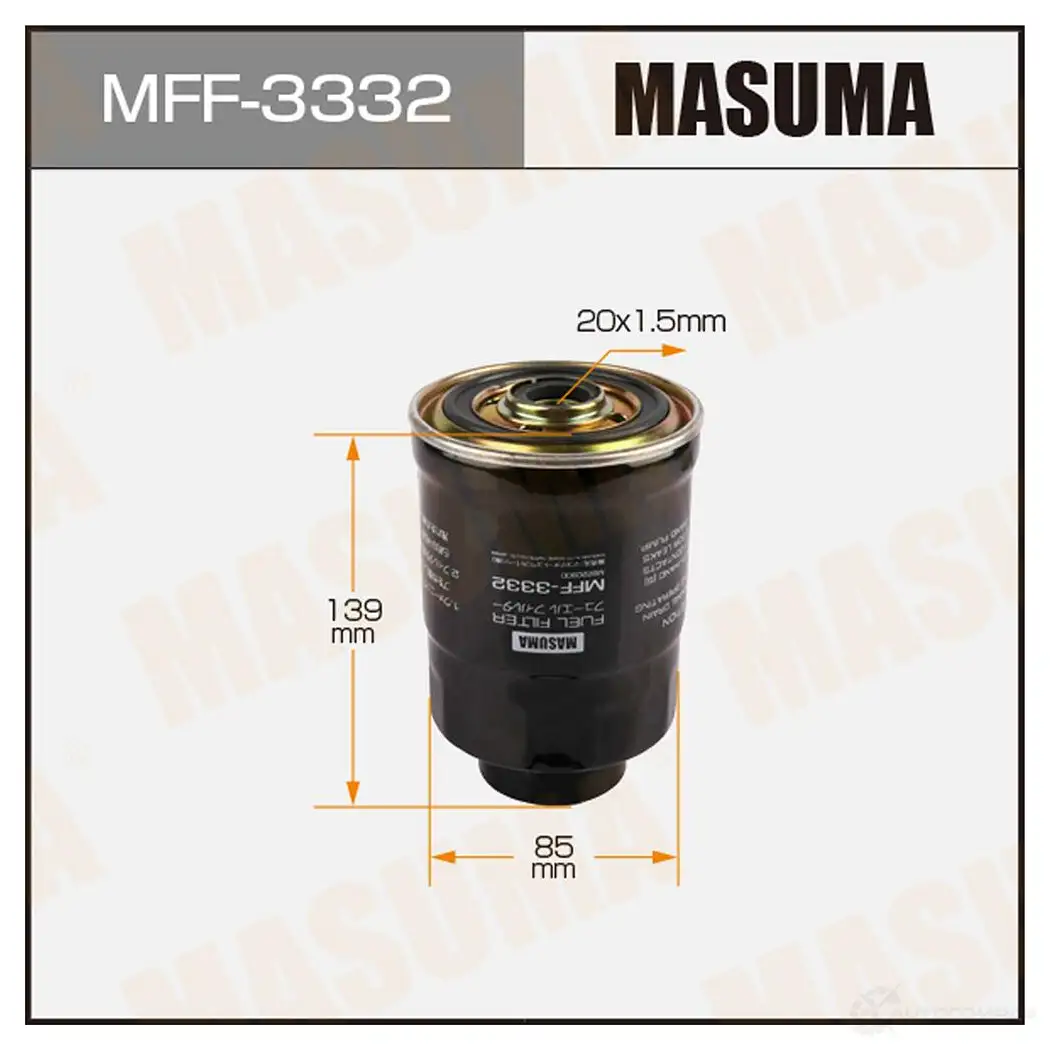 Фильтр топливный MASUMA 4560116740260 8 2WTZQU 1422883976 MFF-3332 изображение 0