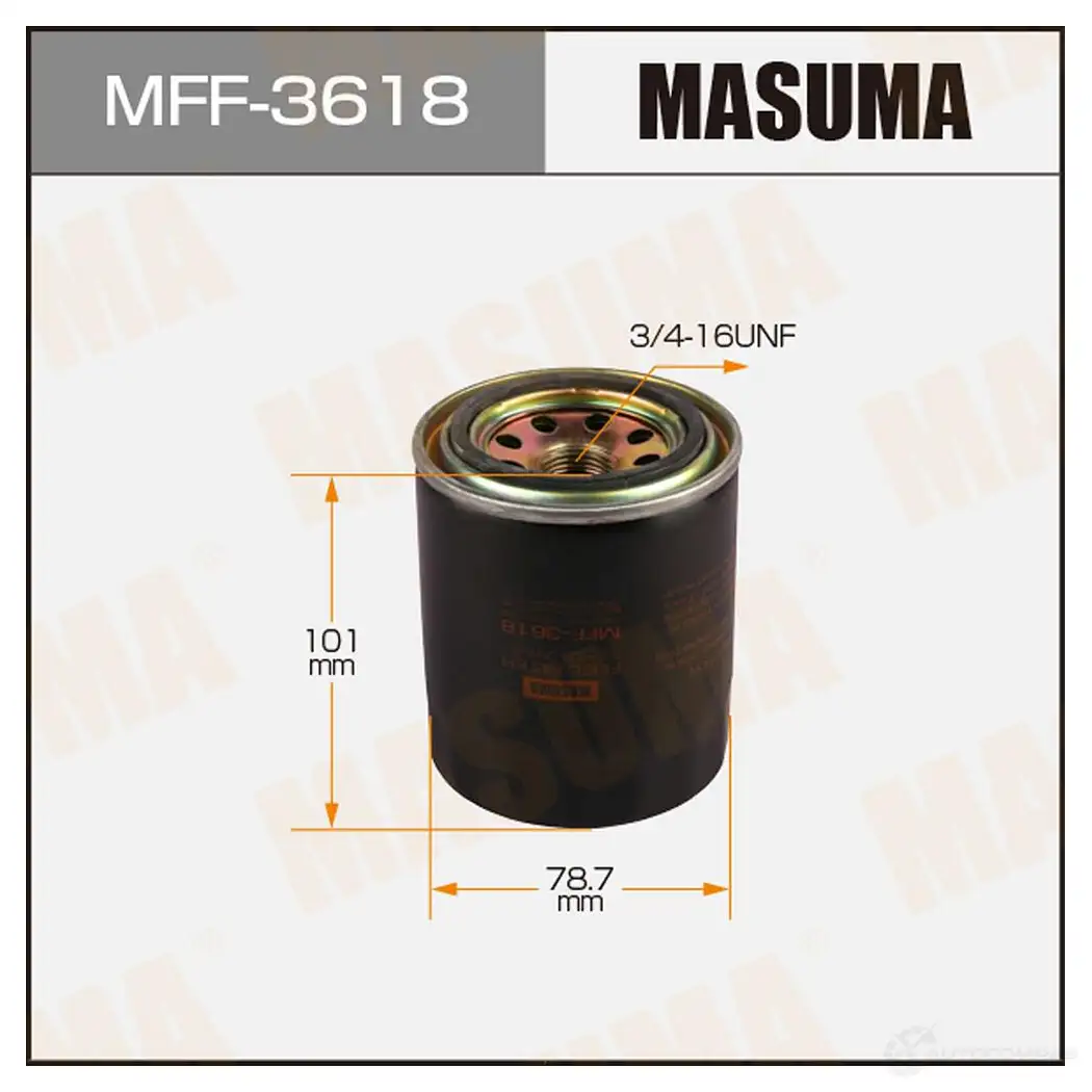 Фильтр топливный MASUMA 4560116740802 MFF-3618 FFJ A6 1422883968 изображение 0