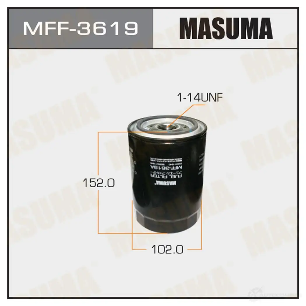 Фильтр топливный MASUMA 1422883967 I8 2P2 4560116740963 MFF-3619 изображение 0