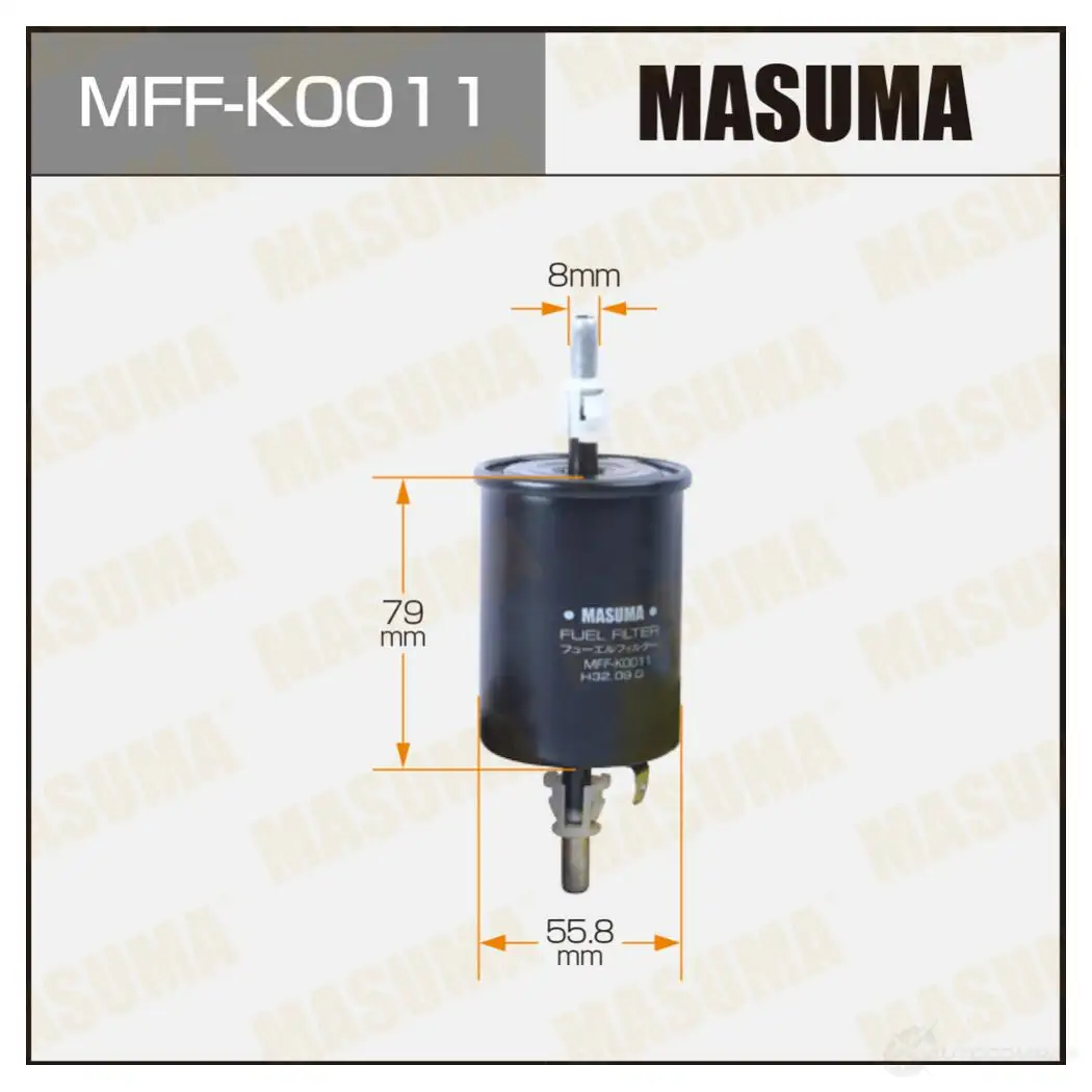 Фильтр топливный MASUMA MFF-K0011 1439698246 H 2D3NI изображение 0