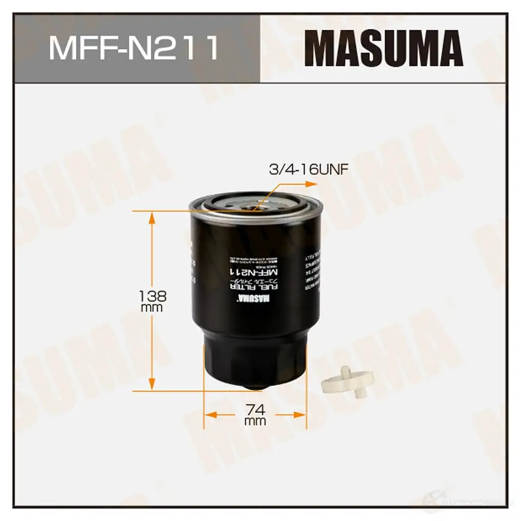 Фильтр топливный MASUMA Y3 K7F MFF-N211 4560116741793 1422884217 изображение 0