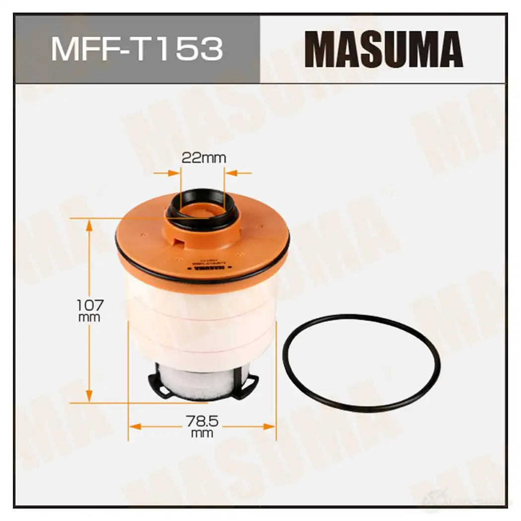 Фильтр топливный MASUMA 1422890136 MFF-T153 D 4BLQ 4560116746422 изображение 0