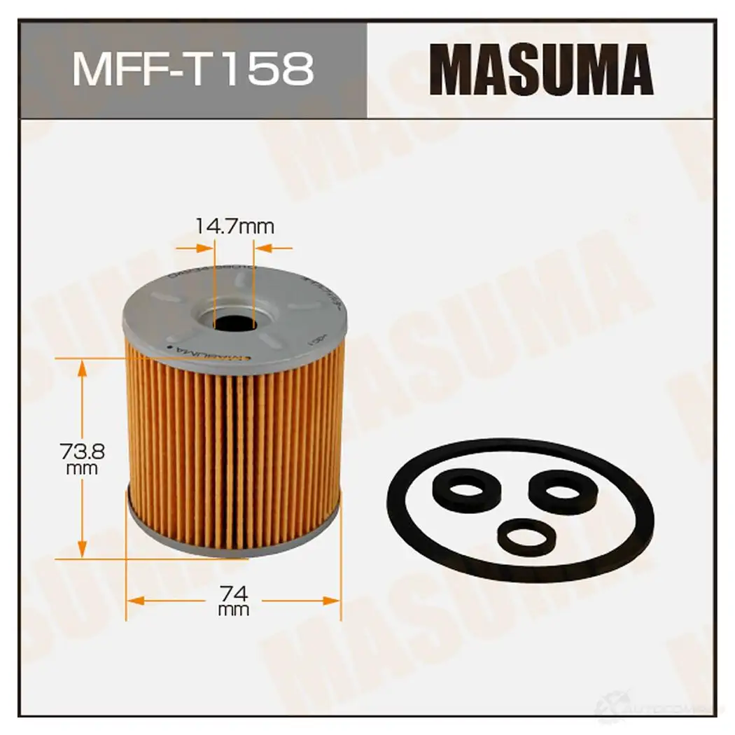 Фильтр топливный вставка MASUMA 4560116746859 MFF-T158 1422890142 D53EK A