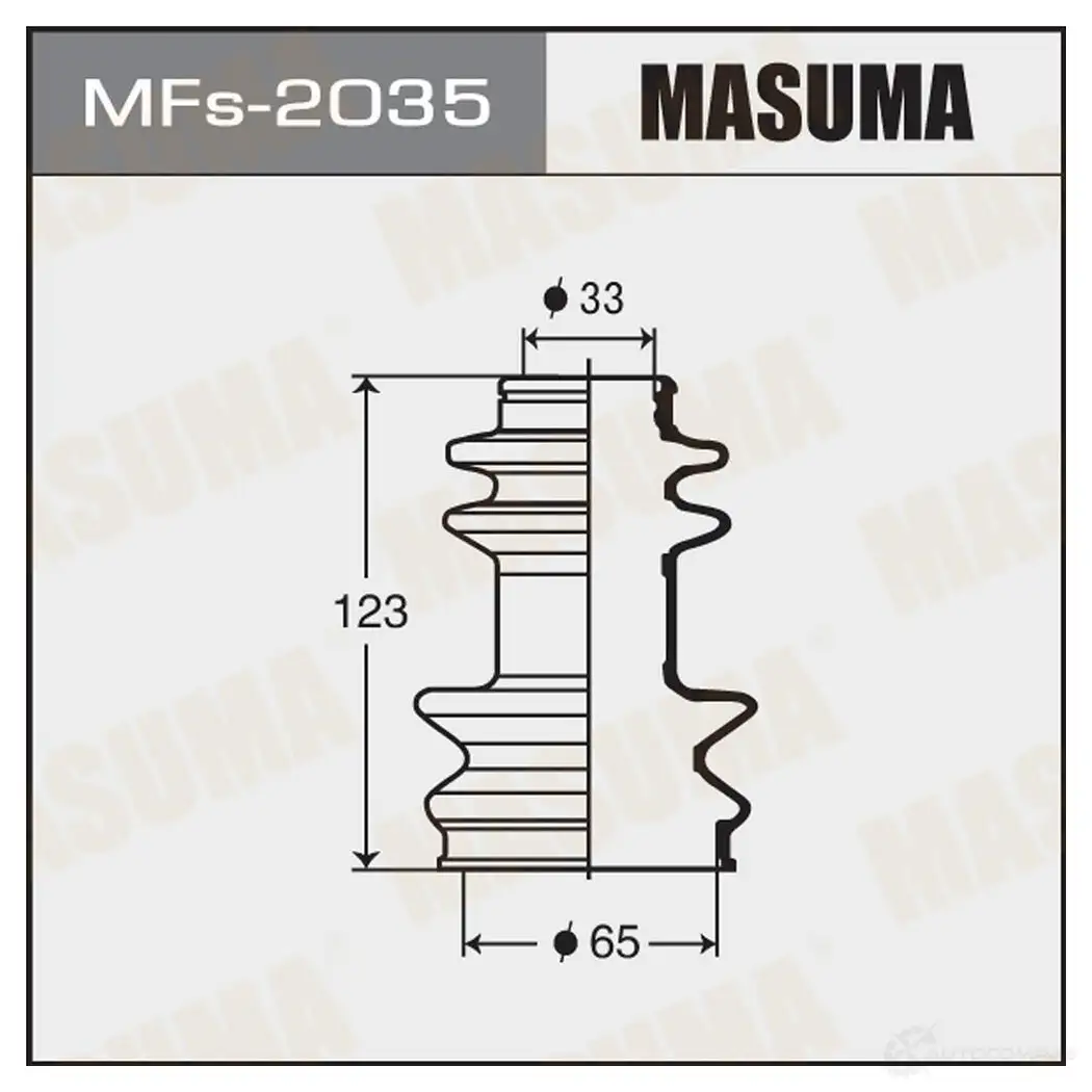 Пыльник ШРУСа (силикон) MASUMA MFs-2035 V66 T5J 1422881172 изображение 0
