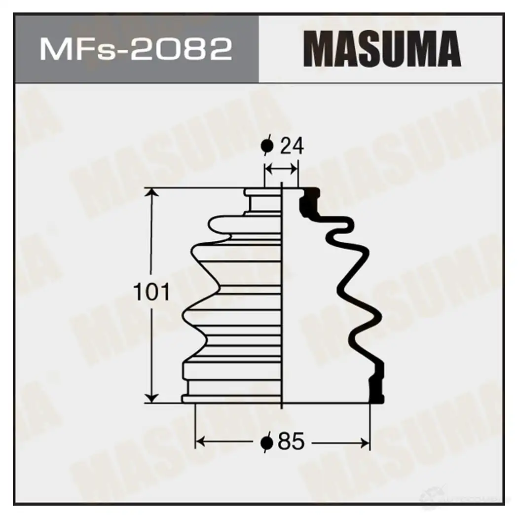Пыльник ШРУСа (силикон) MASUMA MFs-2082 F IMFZWN 1422881130 изображение 0