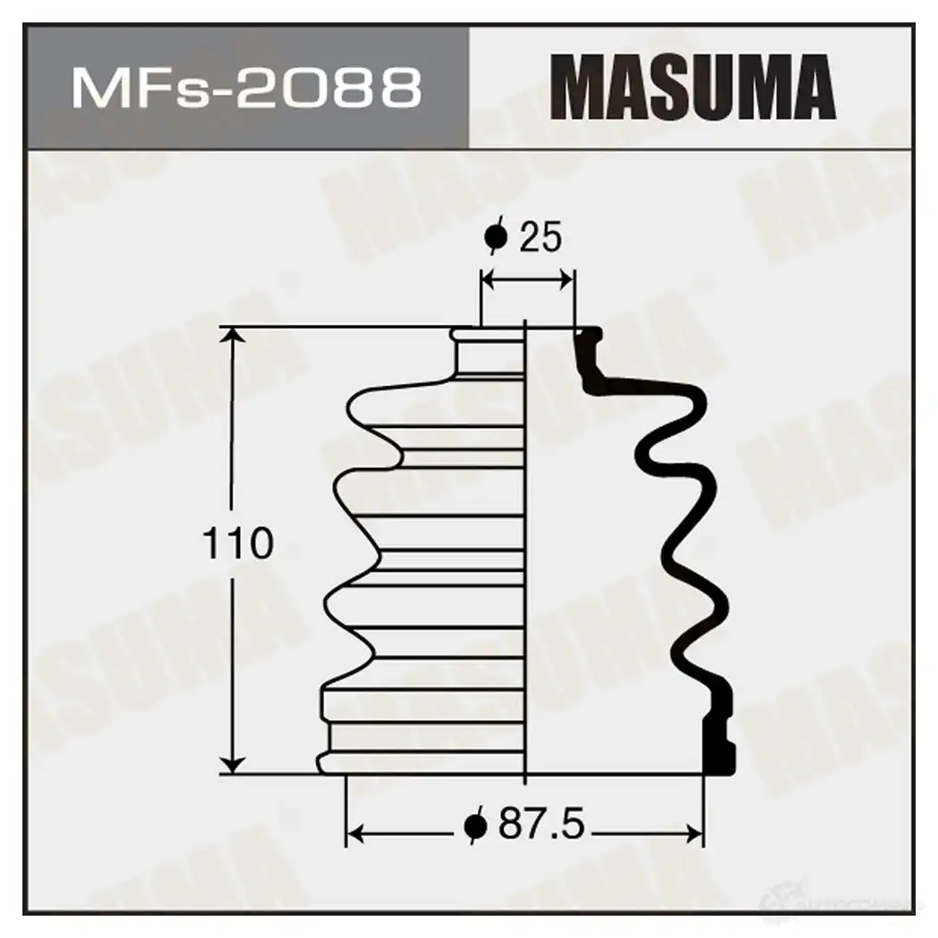 Пыльник ШРУСа (силикон) MASUMA MFs-2088 DYT 41 1422881128