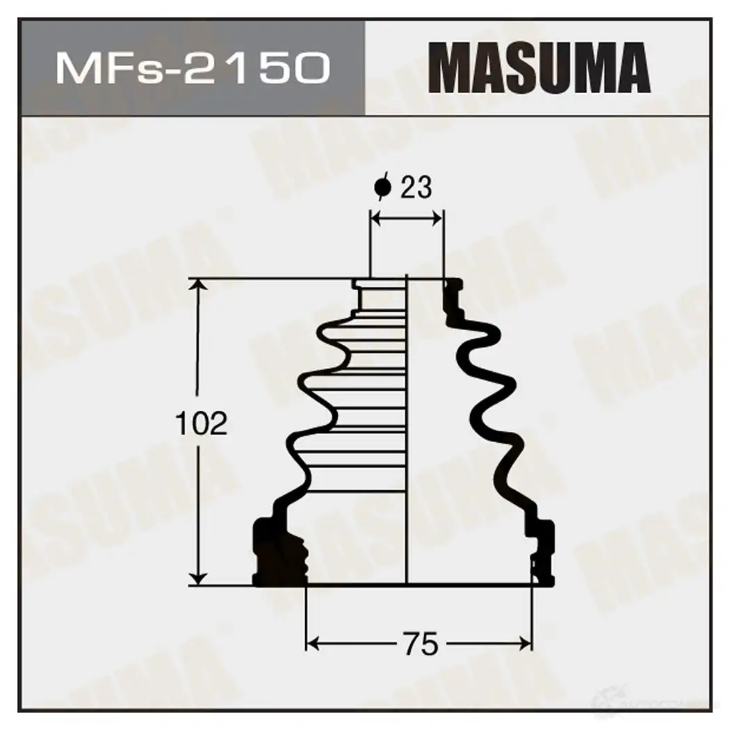 Пыльник ШРУСа (силикон) MASUMA K9 LQT 1422881146 MFs-2150 изображение 0