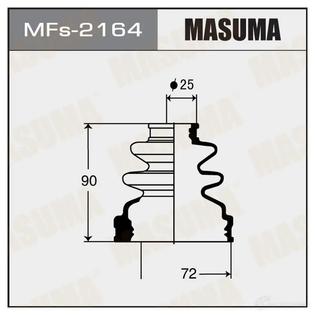 Пыльник ШРУСа (силикон) MASUMA MFs-2164 NZK 1AYH 1422879003 изображение 0
