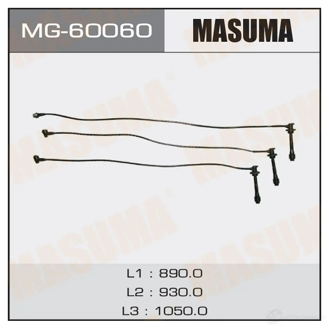 Провода высоковольтные (комплект) MASUMA 1422887733 MG-60060 Z6P 6J изображение 0