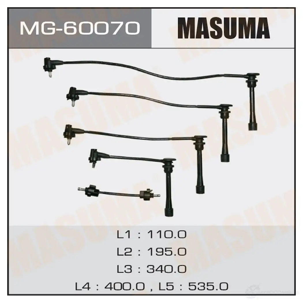 Провода высоковольтные (комплект) MASUMA 0 JCIALB MG-60070 1422887731