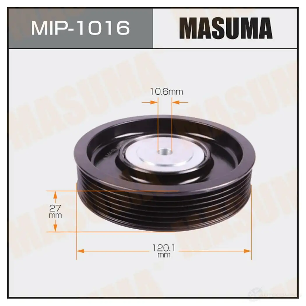 Ролик обводной приводного ремня MASUMA MIP-1016 E BU38N 1439698357 изображение 0