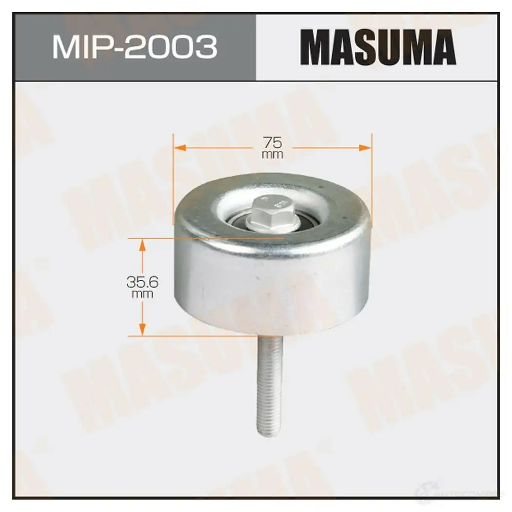 Ролик обводной приводного ремня MASUMA 62L6 T 1422887822 MIP-2003 изображение 0