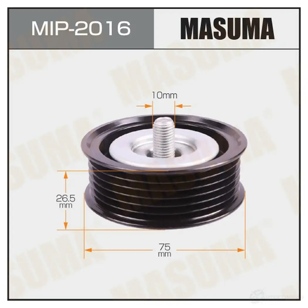 Ролик обводной приводного ремня MASUMA MIP-2016 1439698372 ZVAU N11 изображение 0