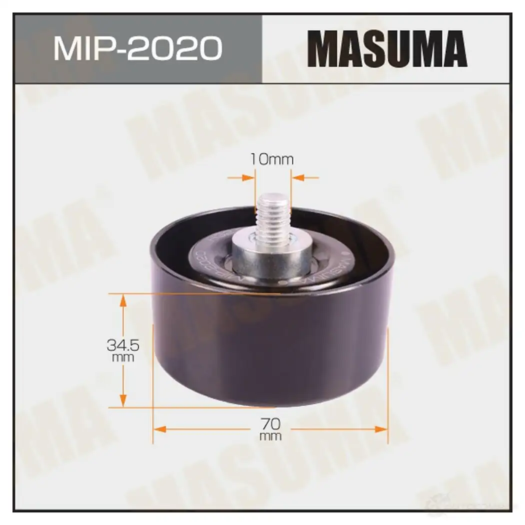 Ролик обводной приводного ремня MASUMA WK MA98 MIP-2020 1439698376 изображение 0