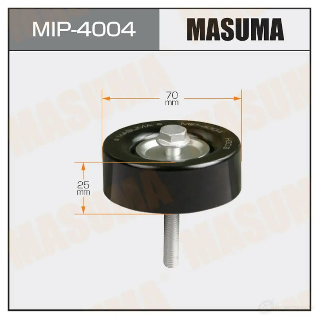 Ролик обводной приводного ремня MASUMA 8AFM ZL MIP-4004 1422887808 изображение 0