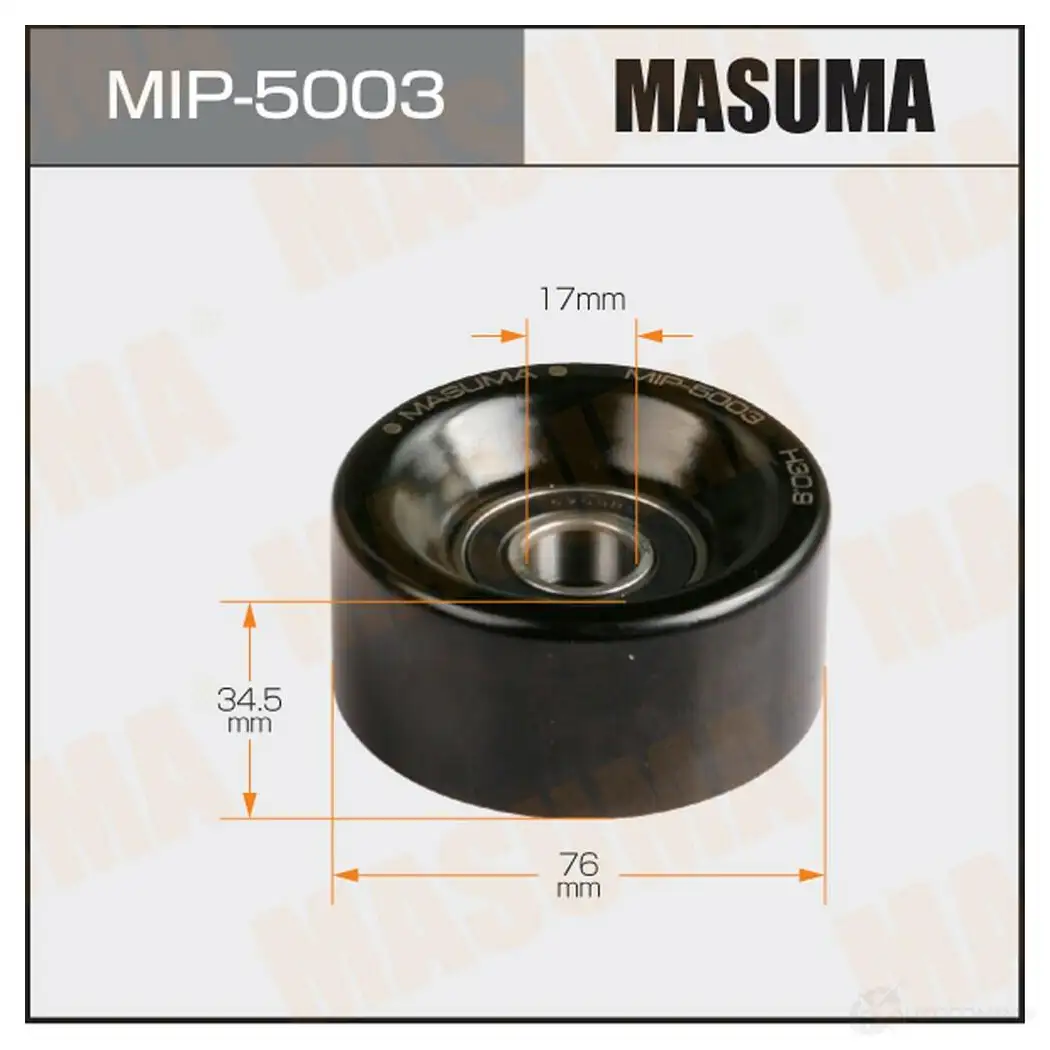 Ролик натяжителя приводного ремня MASUMA 1422887843 HKE A5X MIP-5003 изображение 0