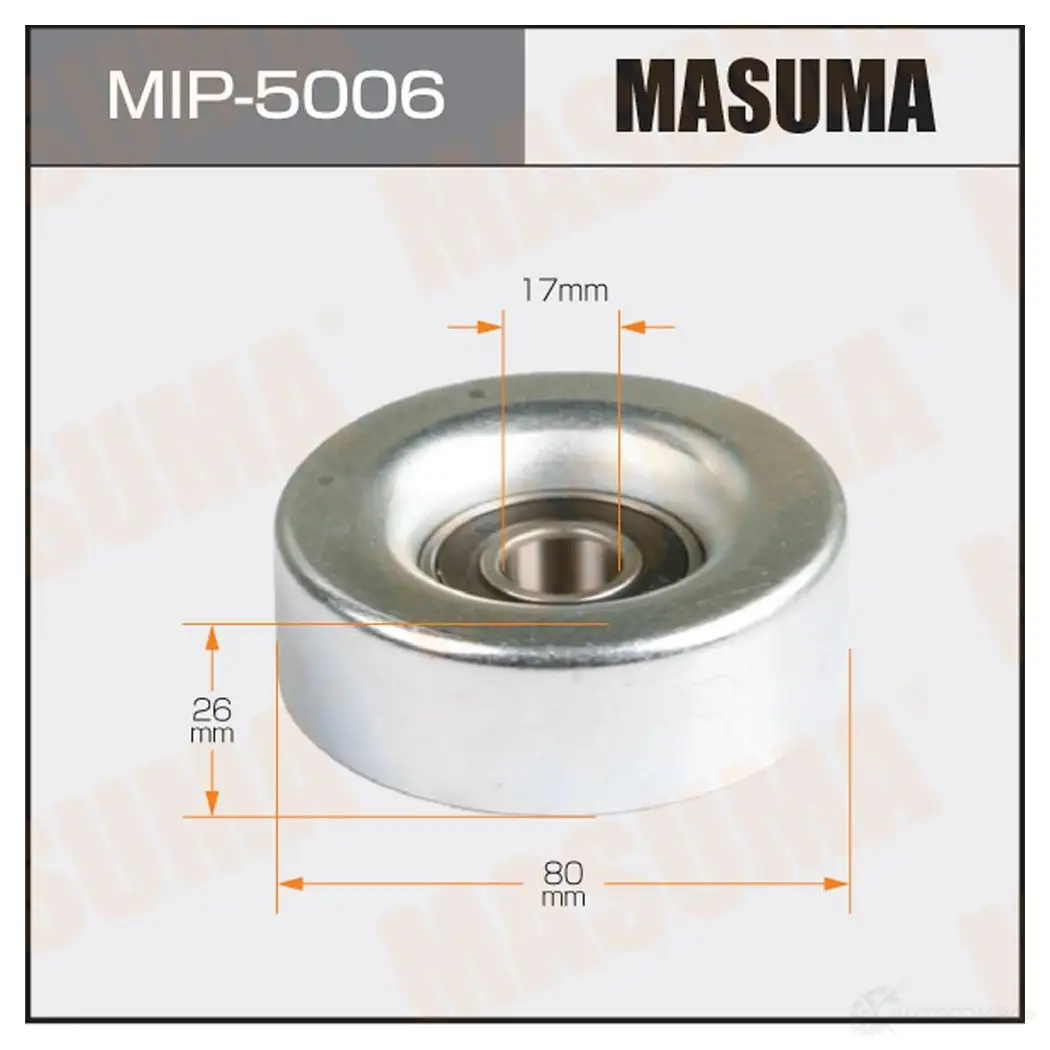 Ролик обводной приводного ремня MASUMA 1422887840 8ZT G7 MIP-5006 изображение 0