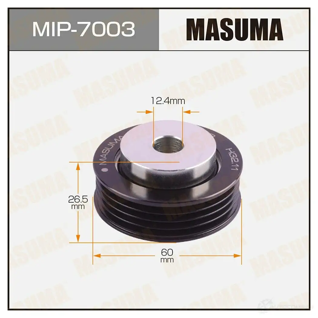 Ролик натяжителя приводного ремня MASUMA Q9 NF78 MIP-7003 1439698403 изображение 0