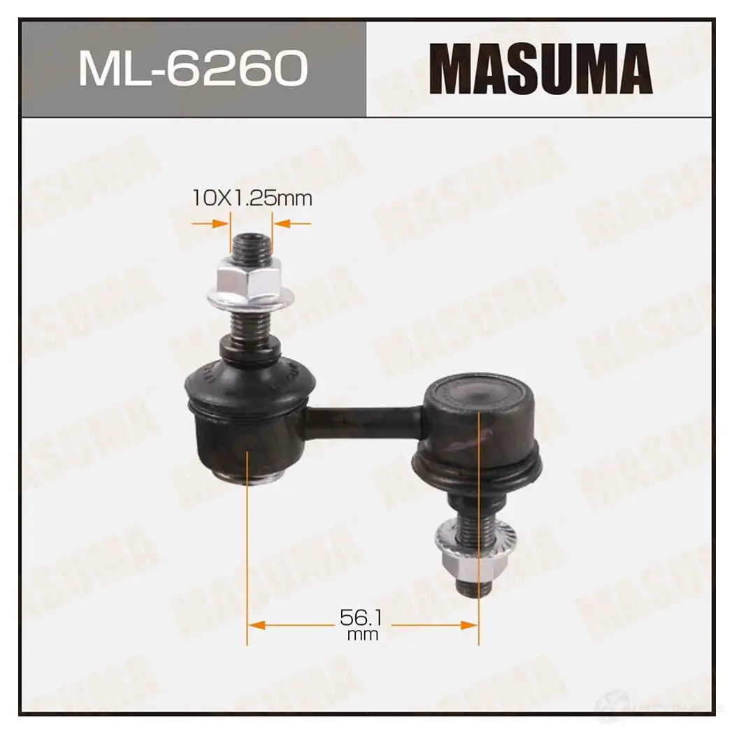 Стойка (линк) стабилизатора MASUMA ML-6260 1422882906 EX1LV C0 изображение 0
