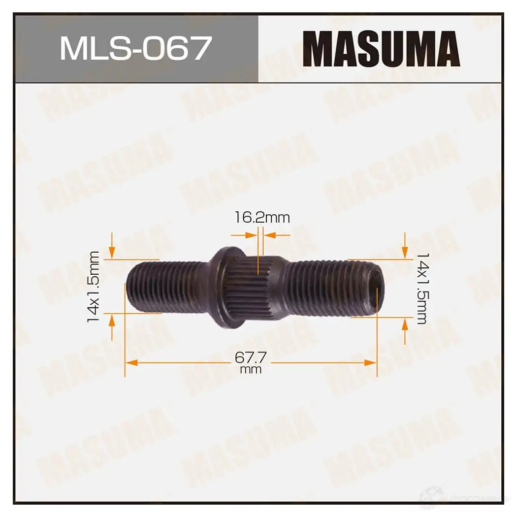 Шпилька колесная M14x1.5(R), M14x1.5(R) MASUMA 5 2RIYXP 1422882971 MLS-067