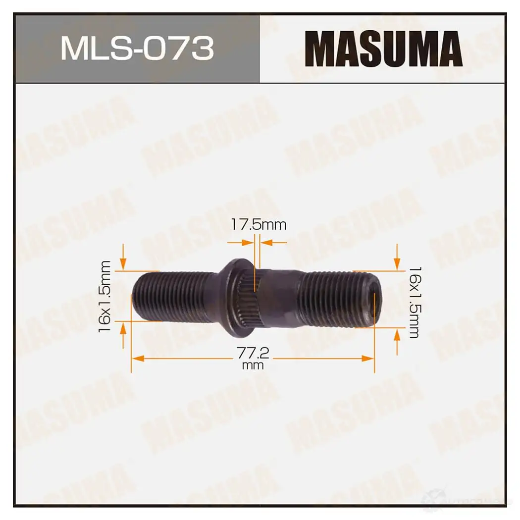 Шпилька колесная M16x1.5(R), M16x1.5(R) MASUMA MLS-073 1422882965 P M0QP