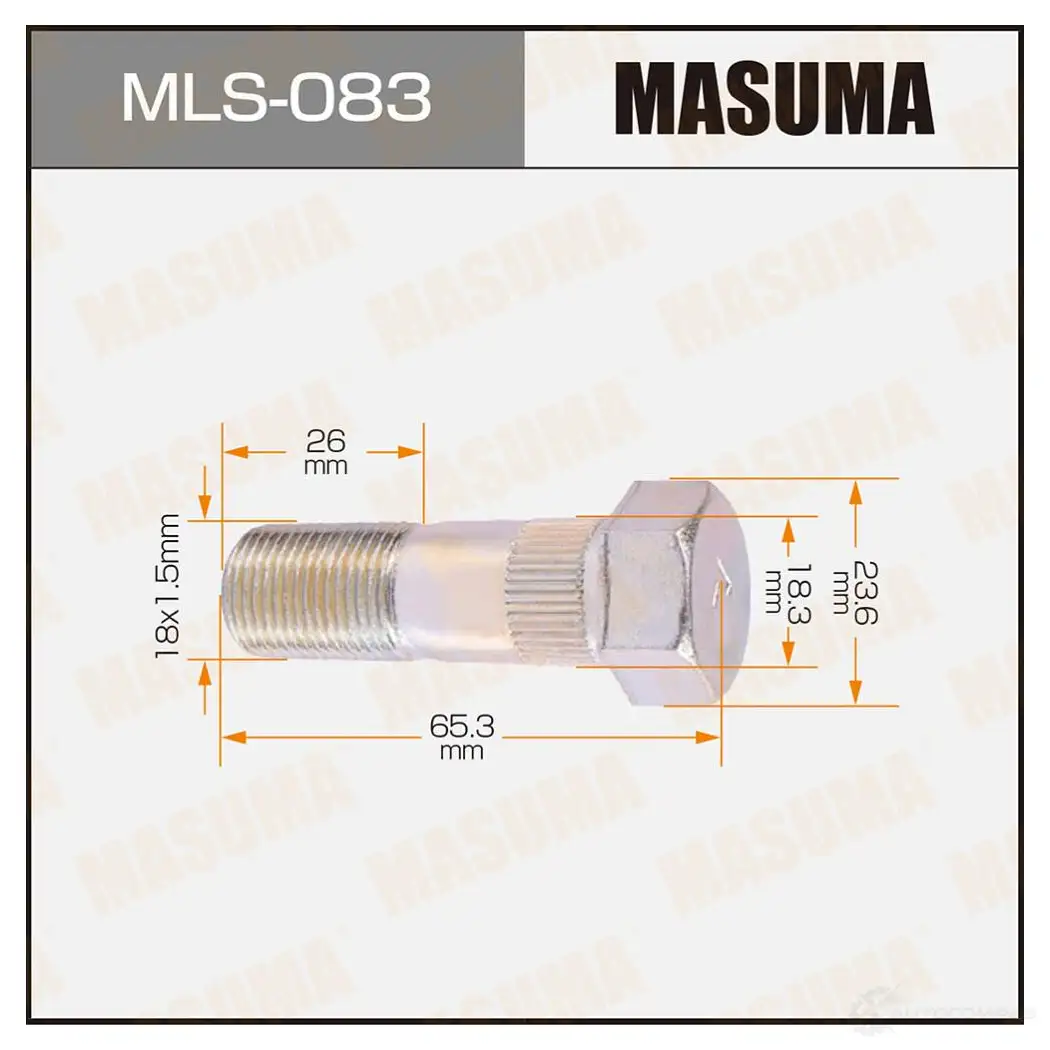Шпилька колесная M18x1.5(L) MASUMA SYG EFGA MLS-083 1422882957