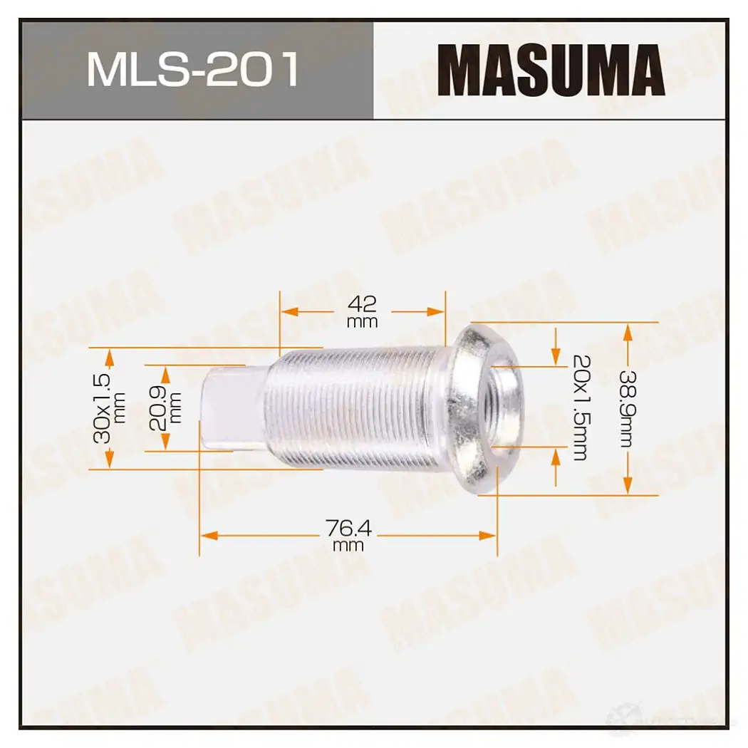 Футорка колесная M30x1.5(R), M20x1.5(R) MASUMA 1422883099 CF TO1Q MLS-201