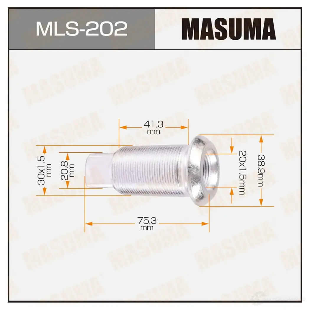 Футорка колесная M30x1.5(L), M20x1.5(L) MASUMA MLS-202 1422883098 MDXX E