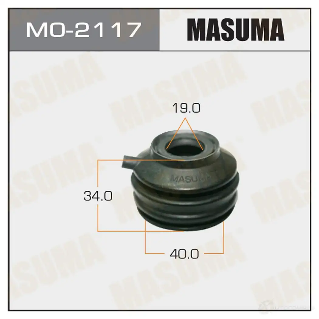 Пыльник шарового шарнира 19х40х34 уп. 10шт MASUMA 1422881304 EKZFS 4 MO-2117