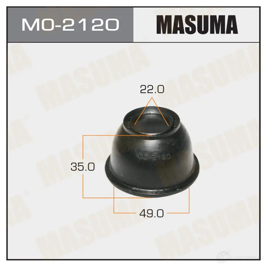 Пыльник шарового шарнира 22х49х35 уп. 10шт MASUMA MS QEP MO-2120 1422881301 изображение 0