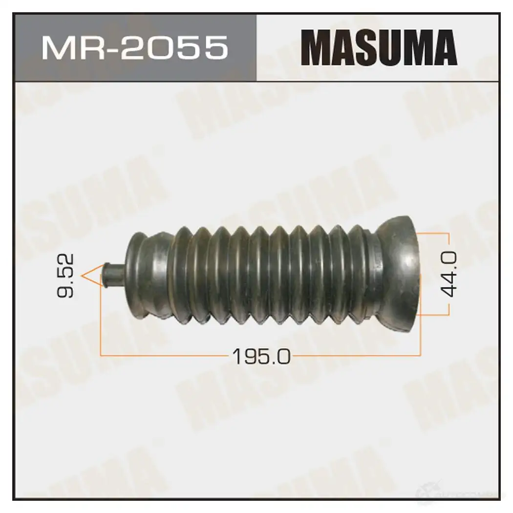 Пыльник рейки рулевой (резина) MASUMA 64V8 ZL 1422881329 MR-2055 изображение 0
