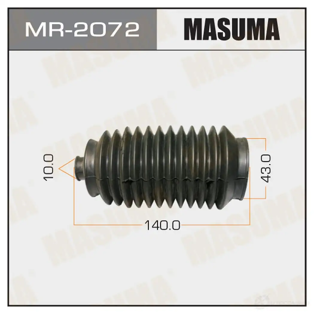 Пыльник рейки рулевой (резина) MASUMA 1422881322 MR-2072 B7OC 32L изображение 0