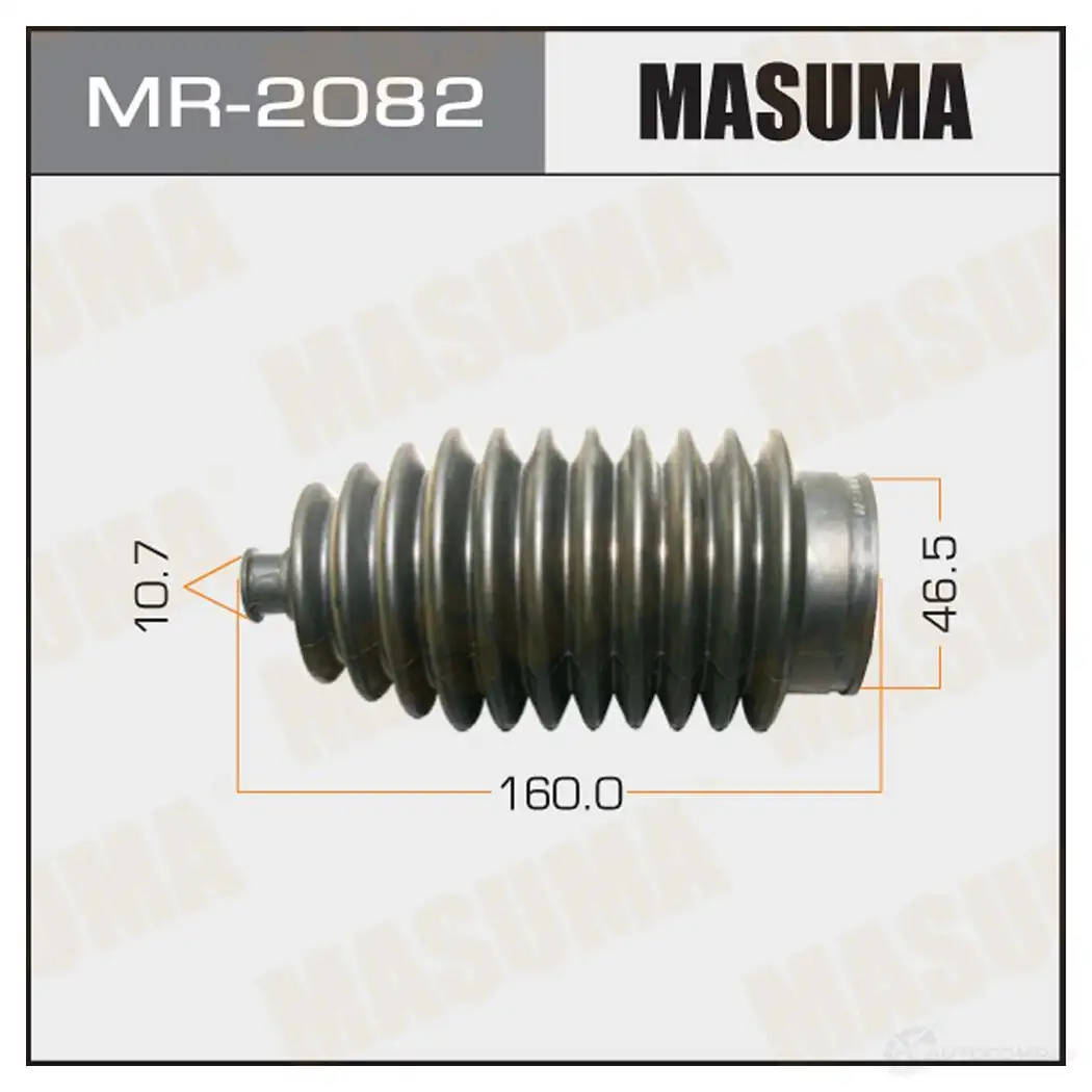 Пыльник рейки рулевой (резина) MASUMA 7HP6 ZNN MR-2082 1422881320