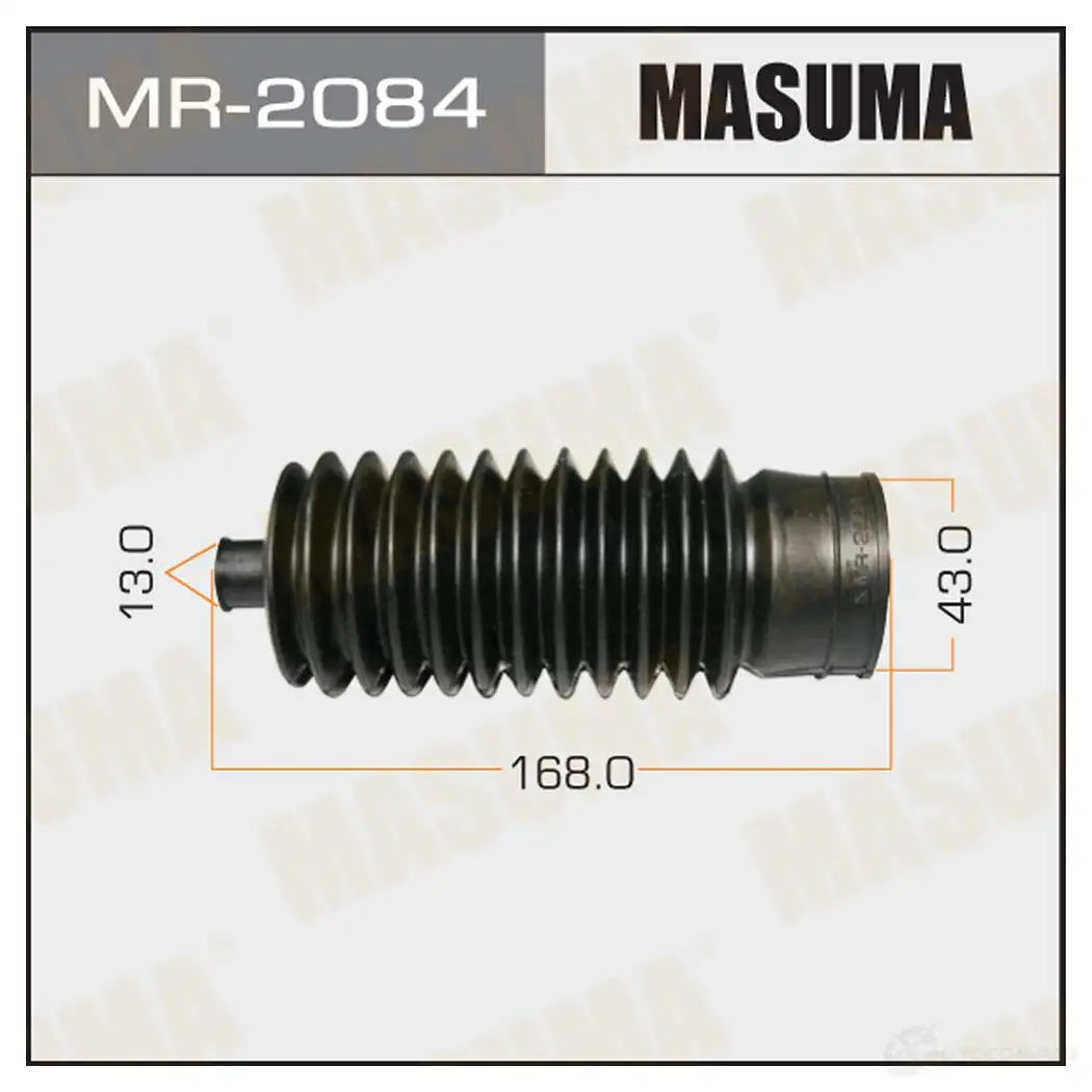 Пыльник рейки рулевой (резина) MASUMA MR-2084 1422881318 1X UGWLS изображение 0