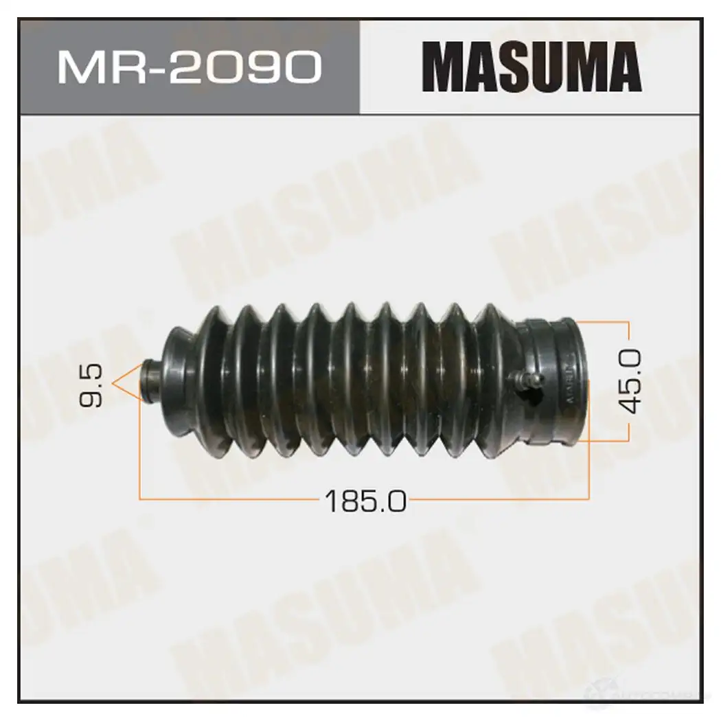 Пыльник рейки рулевой (резина) MASUMA 1422881353 OZR DO MR-2090 изображение 0