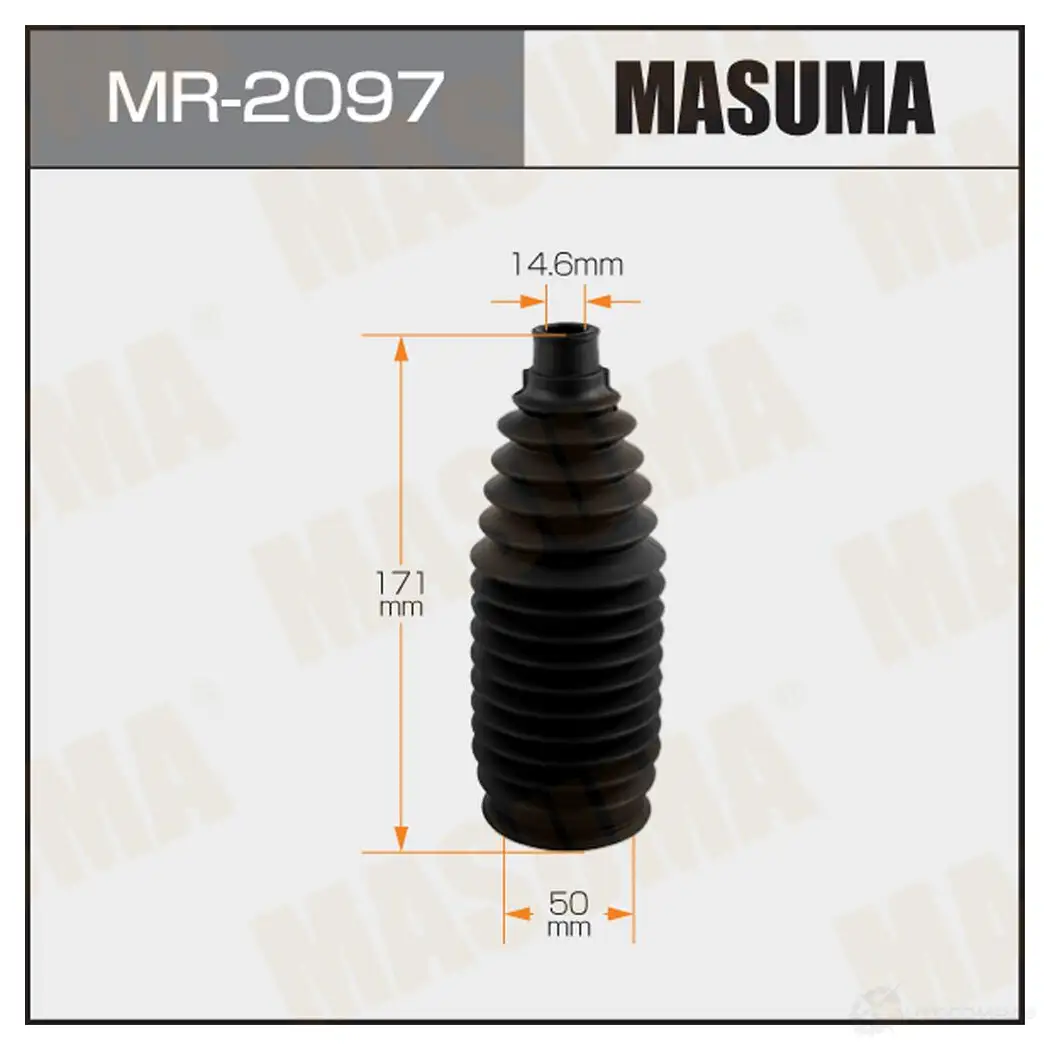 Пыльник рейки рулевой (пластик) MASUMA 1439698604 MR-2097 A LKT88 изображение 0