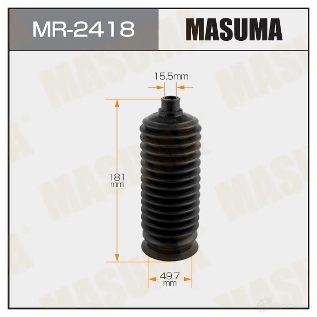 Пыльник рейки рулевой (пластик) MASUMA M5 JKG MR-2418 1439698611 изображение 0