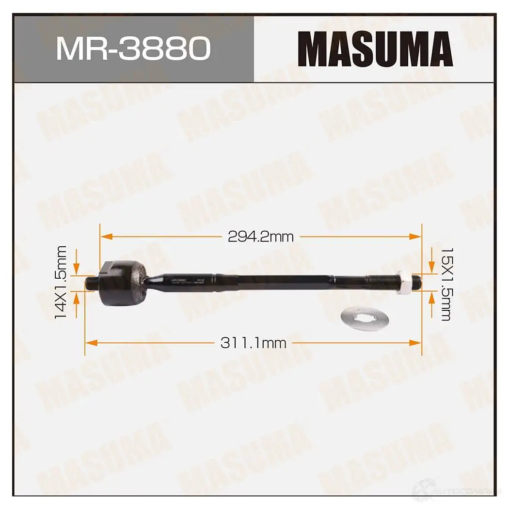 Тяга рулевая MASUMA 1422882083 MR-3880 L6ZL 0 изображение 0