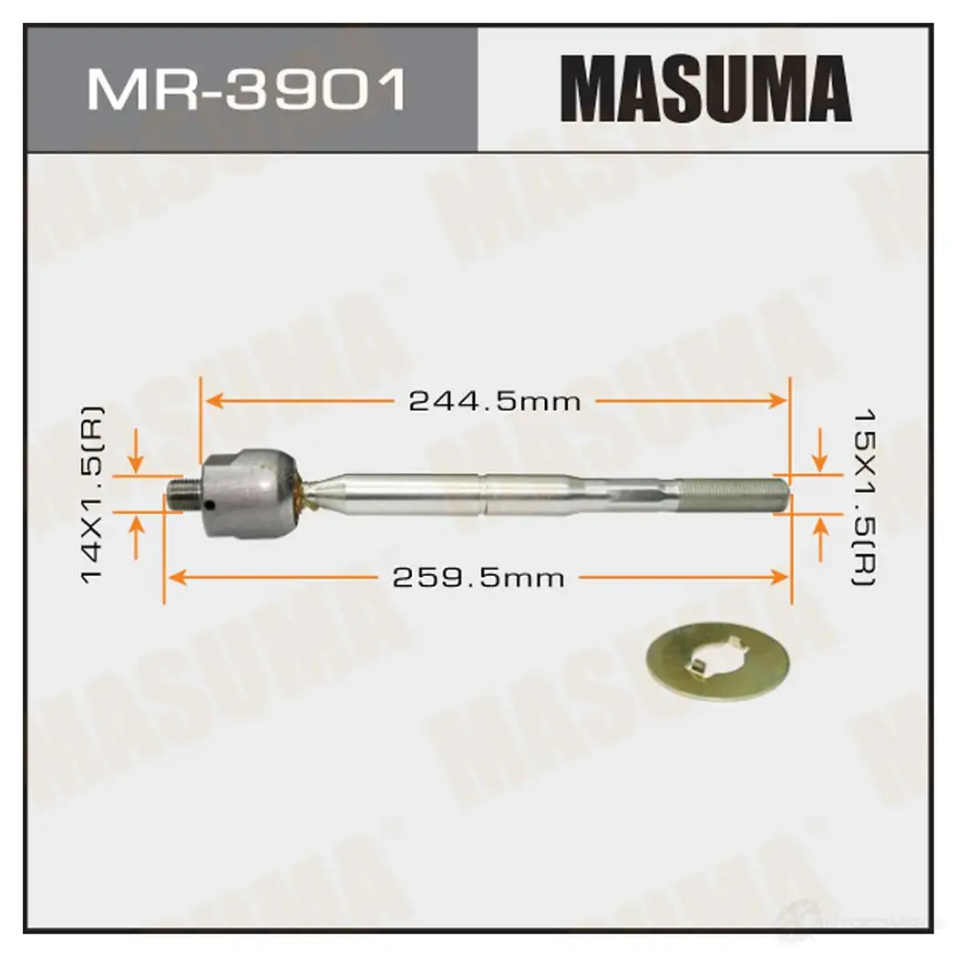 Тяга рулевая MASUMA 1422882082 MR-3901 3JYUSV C изображение 0