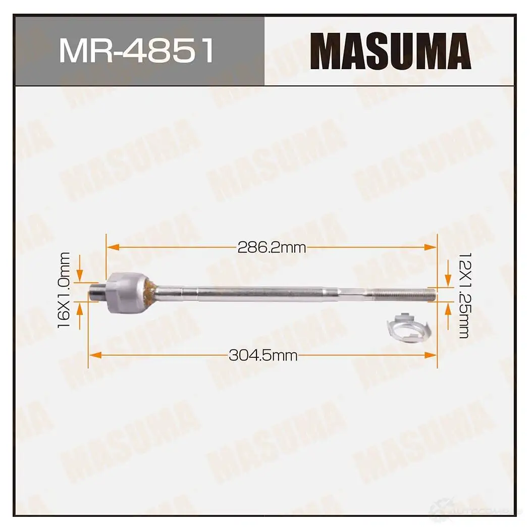 Тяга рулевая MASUMA 1422882128 BBZU MEK MR-4851 изображение 0