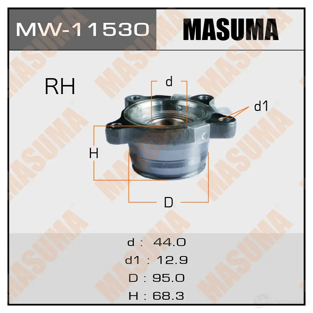 Ступичный узел MASUMA MW-11530 MPL OF5U 1422879367 изображение 0