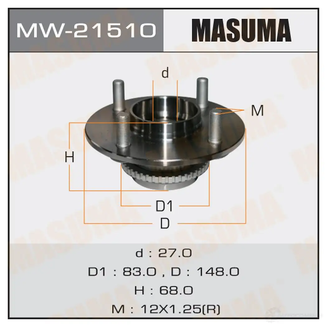 Ступичный узел MASUMA KAD FW 1422879387 MW-21510 изображение 0