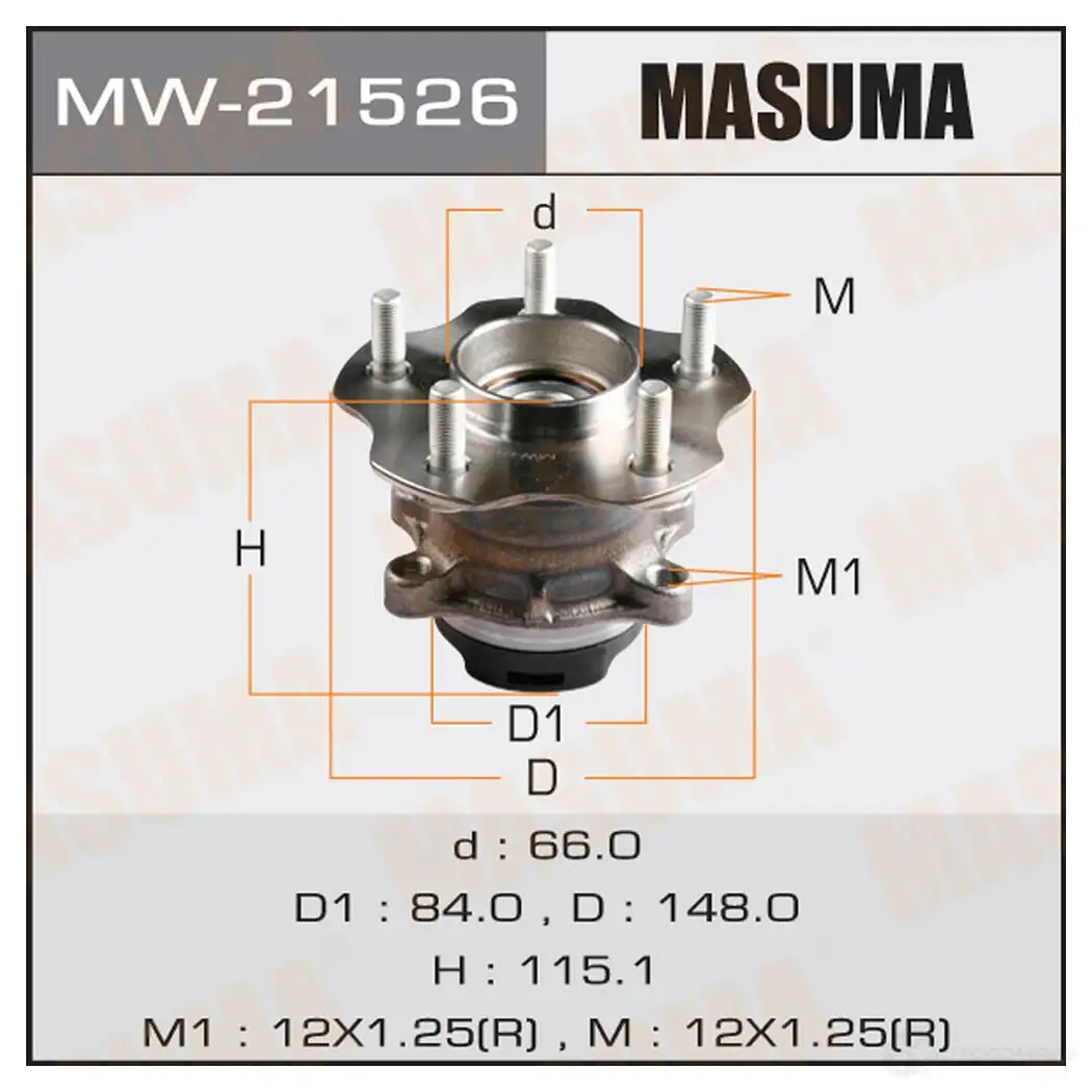 Ступичный узел MASUMA 7EJ9 0DT 1422879379 MW-21526 изображение 0