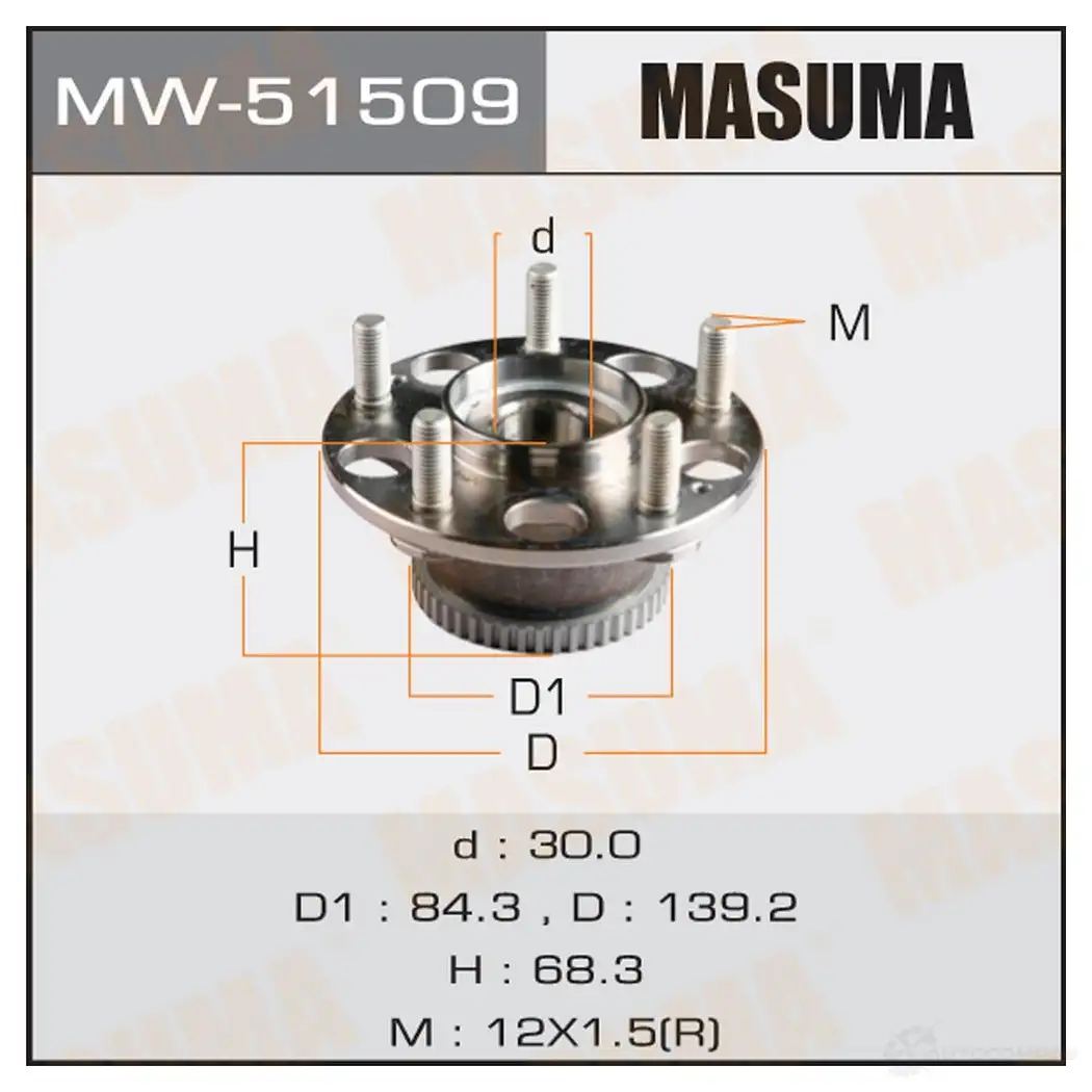 Ступичный узел MASUMA MW-51509 1 ISZ4N 1422879455 изображение 0