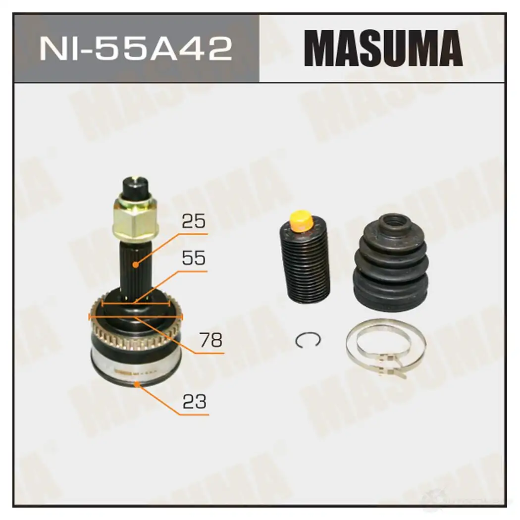 ШРУС наружный MASUMA NI-55A42 TPCA 0AX 1422879880